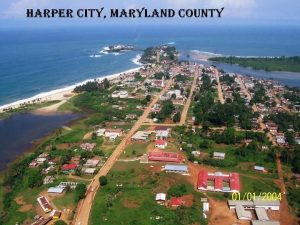 aerial view of a coastline town